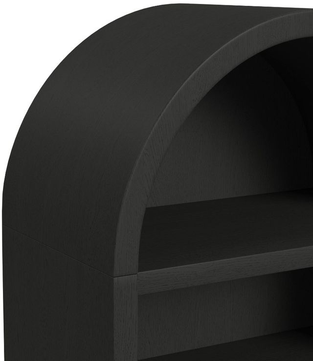Elements International Ridgemont Black Open Bookcase-2