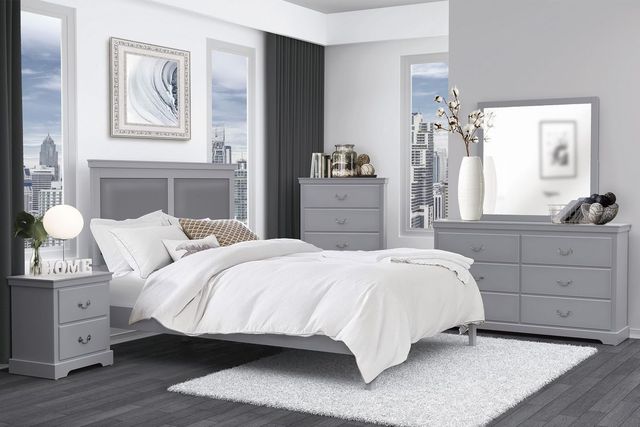 Homelegance® Seabright Gray Nightstand-1