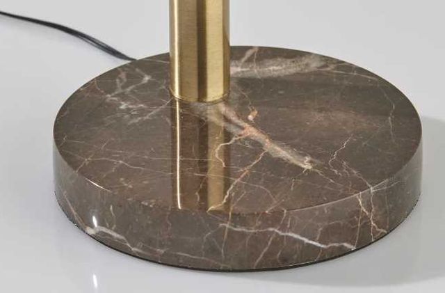 Adesso® Bolton Antique Brass/Brown LED Desk Lamp-2