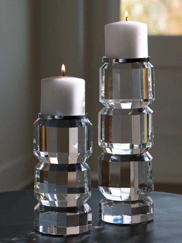 Signature Design by Ashley® Brentley 2-Piece Silver Candle Holder Set-2