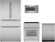Thermador® 4 Piece Stainless Steel Induction Kitchen Package-0