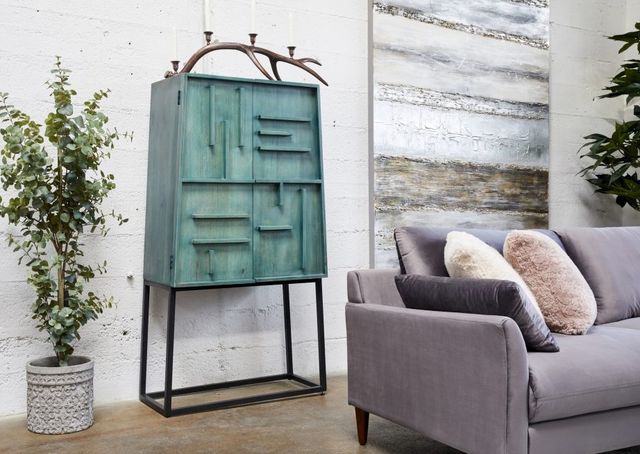 Moe's Home Collection Britton Green Cabinet-3