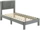Crown Mark Lucia Light Gray Twin Platform Bed-3