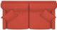 La-Z-Boy® Kennedy Persimmon Apartment Size Sofa-4