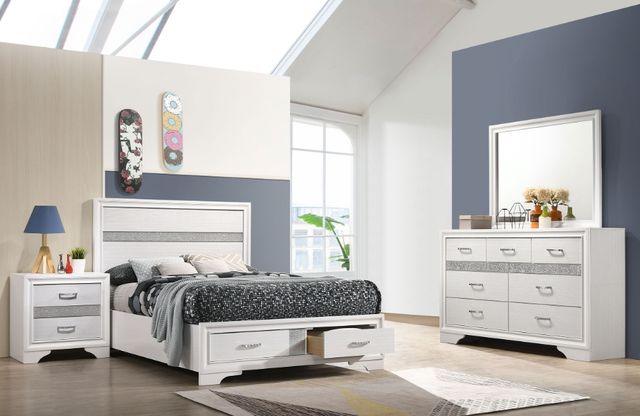 Coaster® Miranda 4-Piece White Full Storage Bedroom Set-1