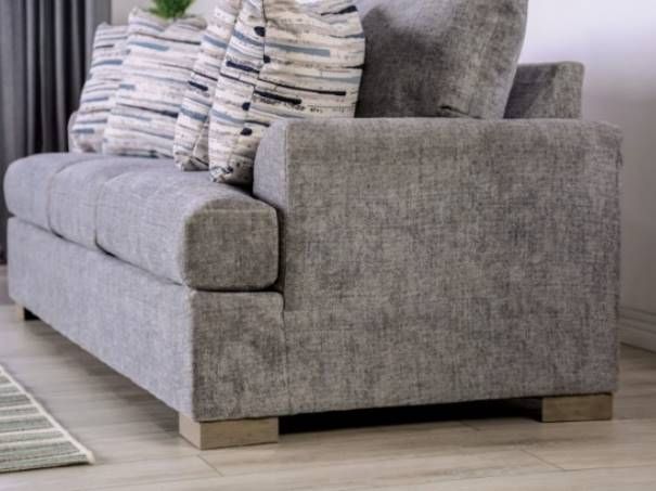 Furniture of America® Leytonstone 2-Piece Gray Living Room Sitting Set-3