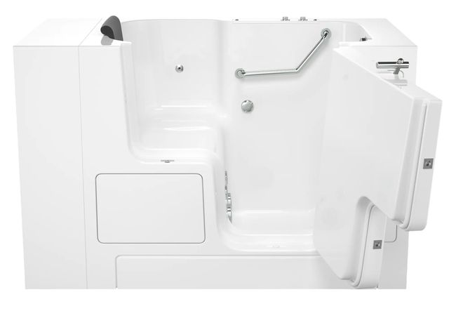 American Standard Gelcoat Premium Series White 32" x 52" Walk-In Tub with Whirlpool System - Right-Hand Drain-1