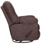 Franklin™ Connery Amarago Coffee Manual Swivel Rocker Recliner-2