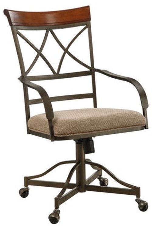 Powell® Hamilton 5-Piece Beige/Bronze/Cherry Dining Set-2