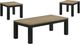 Crown Mark Theo 3-Piece Natural Cocktail Table Set-0