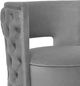 TOV Furniture Mimosa Grey Velvet Swivel Chair-3