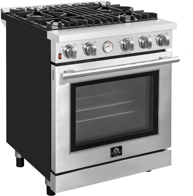FORNO® Livorno 30" Stainless Steel Pro Style Gas Range-2