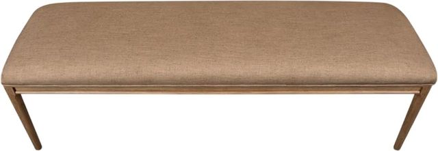 Modus Furniture Carlisle Toffee Crunch Upholstered Dining Bench-4