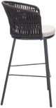 Zuo® Modern Freycinet Black/Gray Steel Outdoor Barstool-2
