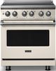 Viking® 5 Series 30" Pure White Pro Style Induction Range with Polished Chrome Trim-0