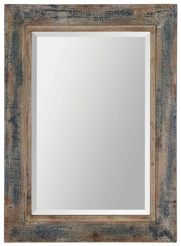 Uttermost® Bozeman Slate Blue Mirror-0