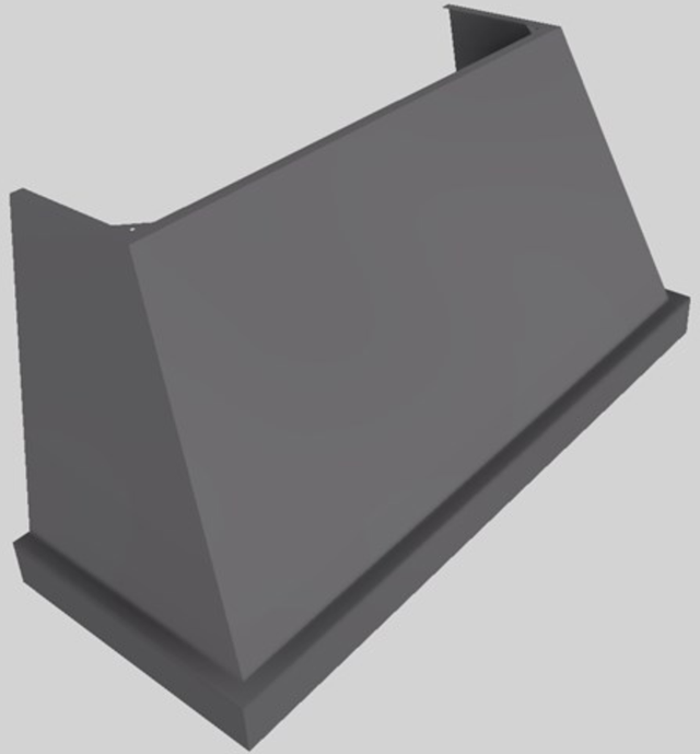 Vent-A-Hood® Designer Series 60" Gunsmoke Wall Mounted Range Hood-1