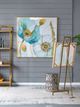 A & B Home Jayme Gold Small Iron Floor Easel-4