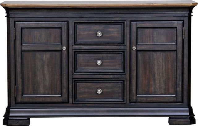  Napa Furniture Design Grand Louie Misty Night/Wheat Buffet-1