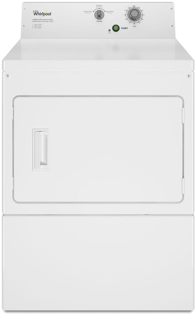 Whirlpool® Commercial 7.4 Cu. Ft. White Front Load Electric Dryer-0