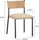 TOV Furniture Celine 2-Piece Tan Dining Chair Set-2