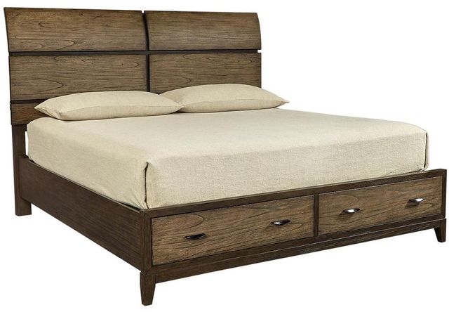 aspenhome® Westlake Portobello Queen Sleigh Storage Bed-0