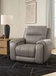 Signature Design by Ashley® Trendsetter Ash Power Recliner with Audio Seating-1