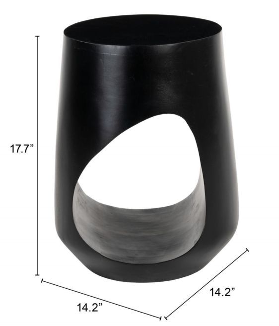 Zuo® Modern Tilk Black Side Table-1