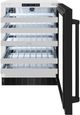 ZLINE Touchstone 4.8 Cu. Ft. Stainless Steel Wine Cooler with Black Stainless Steel Glass Door-1