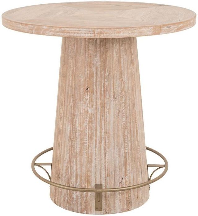 International Furniture Direct Balam Black Bistro Pub Table-0