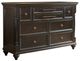 Tommy Bahama® Furniture Kingstown Stony Point Black Triple Dresser-0