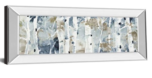 Classy Art Blue Upon the Hill by Lanie Loreth Mirror Framed Wall Art-0