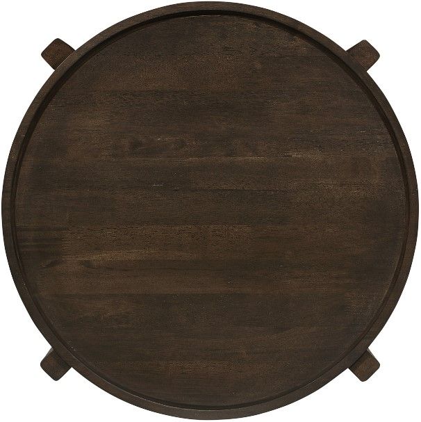 Coaster® Cota Dark Brown Round End Table-3