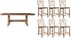 Liberty Furniture Lindsey Farm 7-Piece Brown/Natural Counter Height Table Set-0