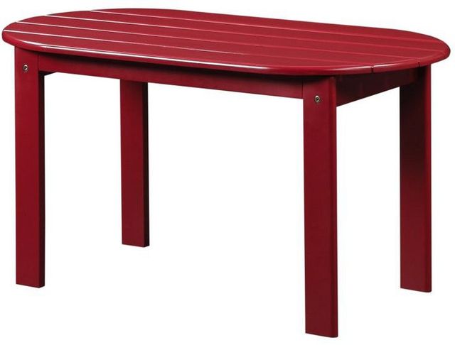 Linon Adirondack Red Coffee Table