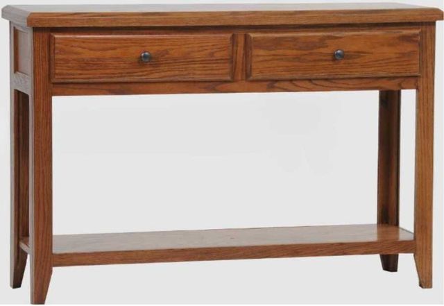 American Heartland Manufacturing Oak Sofa Table-0