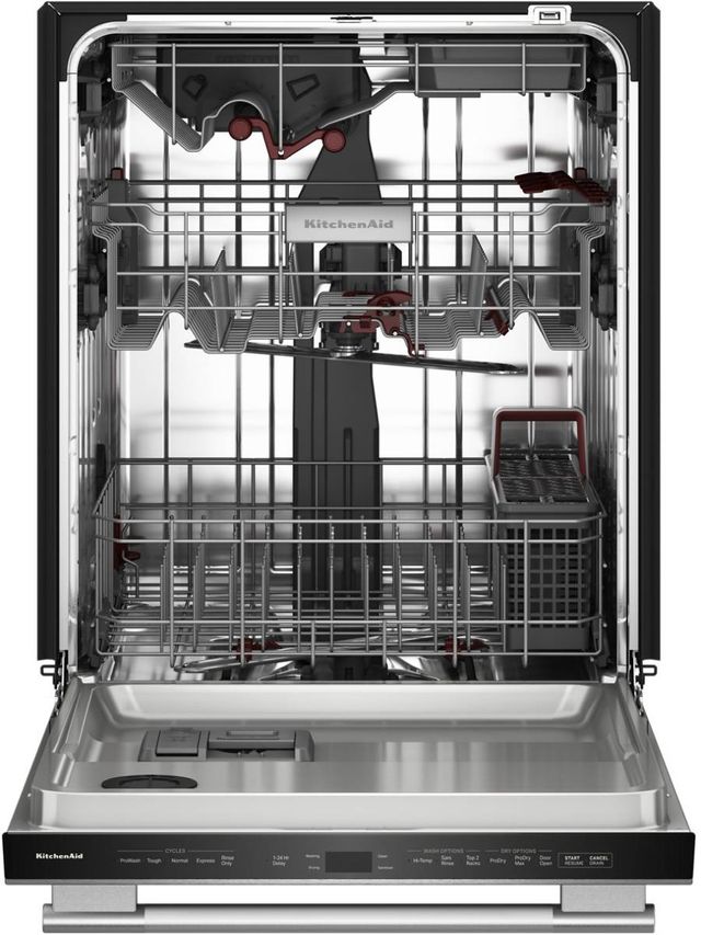 KitchenAid® 24" PrintShield™ Stainless Steel 360° Max Jets™ Third Rack Top Control Built-In Dishwasher with ProDry™ System-1