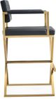 TOV Furniture Director Black Gold Steel Counter Stool-2
