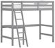 HH2 Home Caspian Gray Twin Youth Loft Bed with Ladder-0