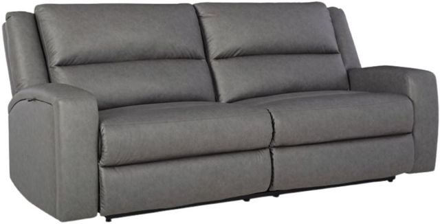 Benchcraft® Brixworth Slate Manual Reclining Sofa-0