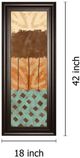 Classy Living Alonzo Saunders Tribal Trio Il 18" Wall Art-2