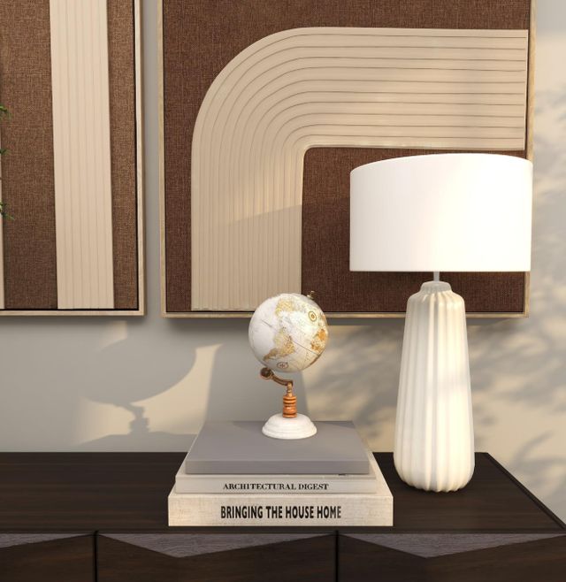 Deco Marche White 11" Globe-3