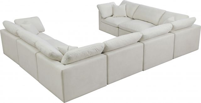 Meridian Furniture Plush 8-Piece Cream Modular Sectional-1