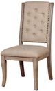 Furniture of America® Patience 7-Piece Beige/Rustic Natural Dining Set-2