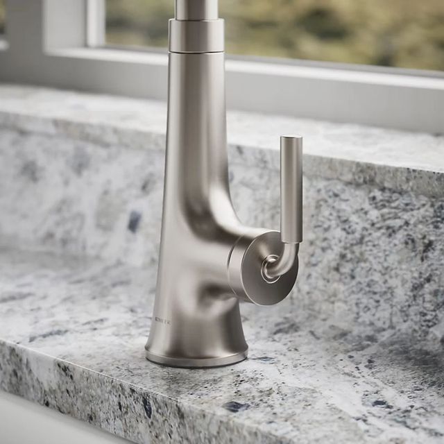 KOHLER® Tone® Vibrant Stainless Kitchen Sink Faucet with 3-Function Sprayhead-4