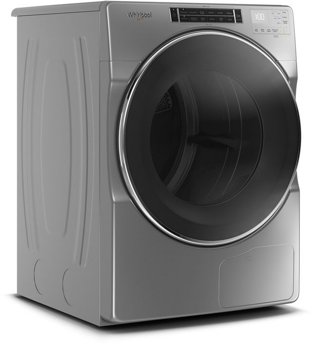 Whirlpool® 7.4 Cu. Ft. Chrome Shadow Front Load Ventless Electric Dryer-2