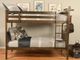 Kodiak Furniture Claire Rustic Walnut Twin Bunk Bed with Tray-1