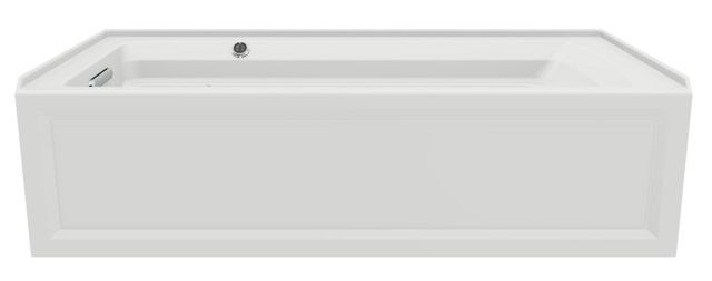KOHLER® Archer® Biscuit 72" x 36" Alcove Whirlpool Bath with Bask® Heated Surface - Left Drain-1