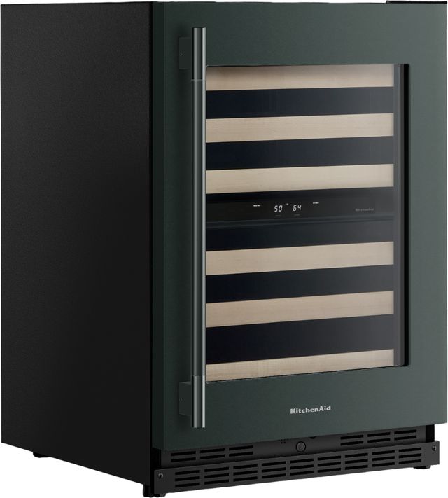 Kitchenaid® 24" Juniper Built-In Wine Cooler with Full-Extension Wood-Front Racks-2