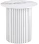 Coaster® Rowena White Faux End Table-0